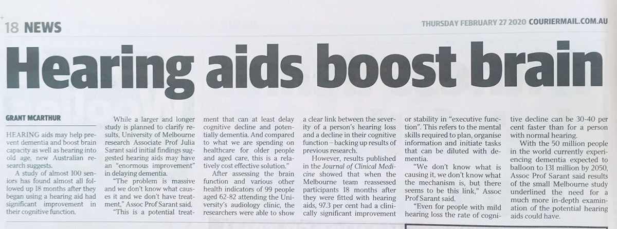 Hearing Aids Boost Brain