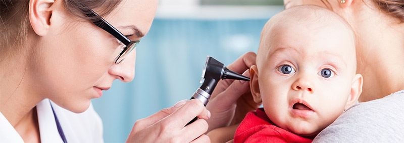 Audiologist and client