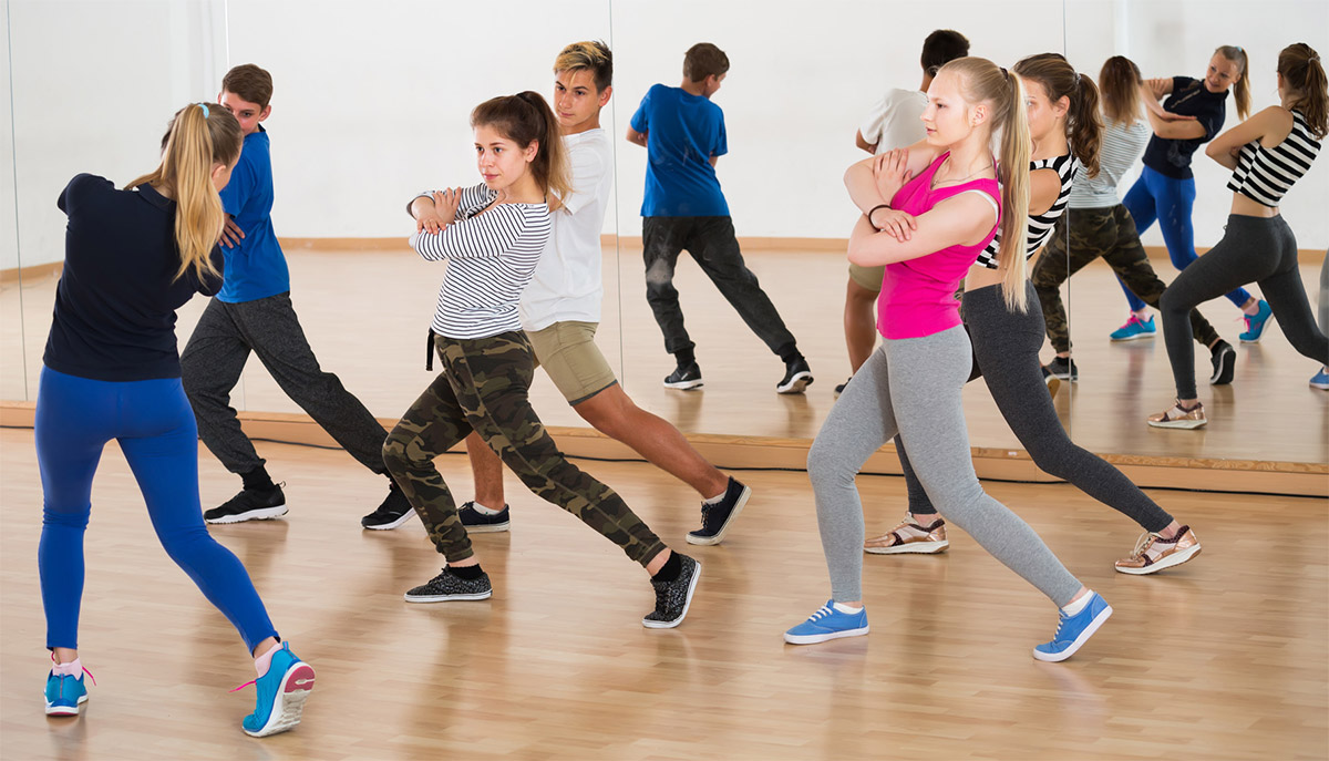 Students Learning to Dance